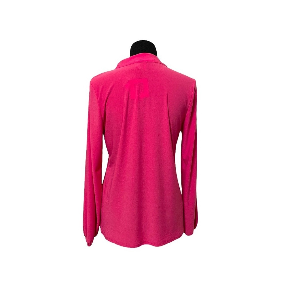 Anne Klein NEW Pink Peacock Blouse (M) - Picture 3 of 6